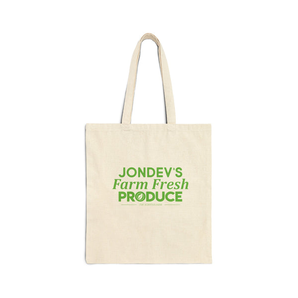 Jon Dev Fresh Produce Cotton Canvas Tote Bag