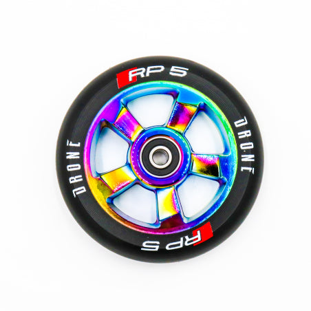 Drone Wheel RP5 110mm Neochrome/Black (Sold in Pairs)