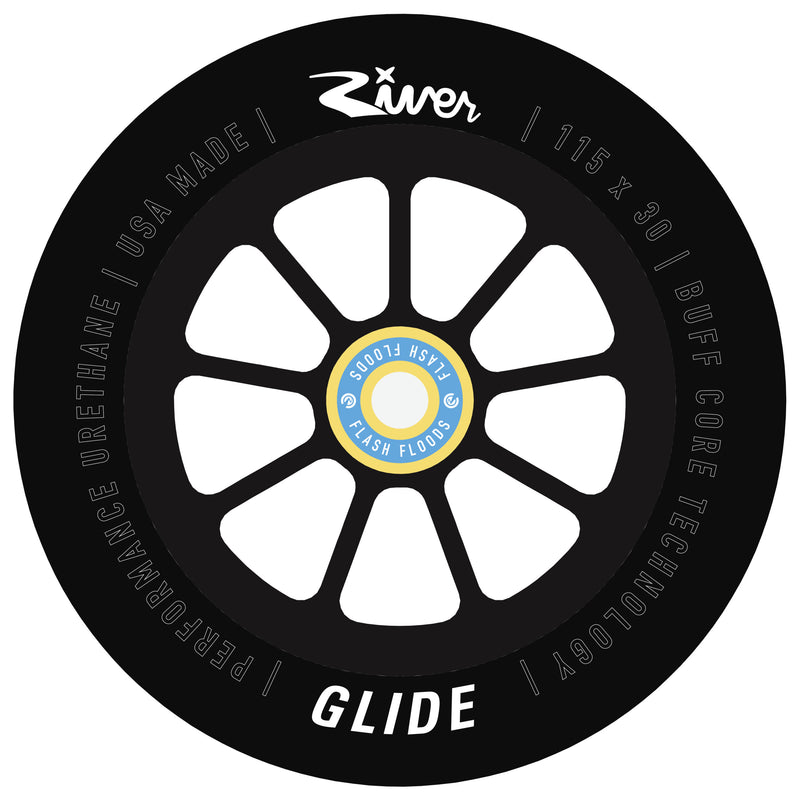 River Wheel Co – “Shadow” Glide 115 x 30 (Black on Black)