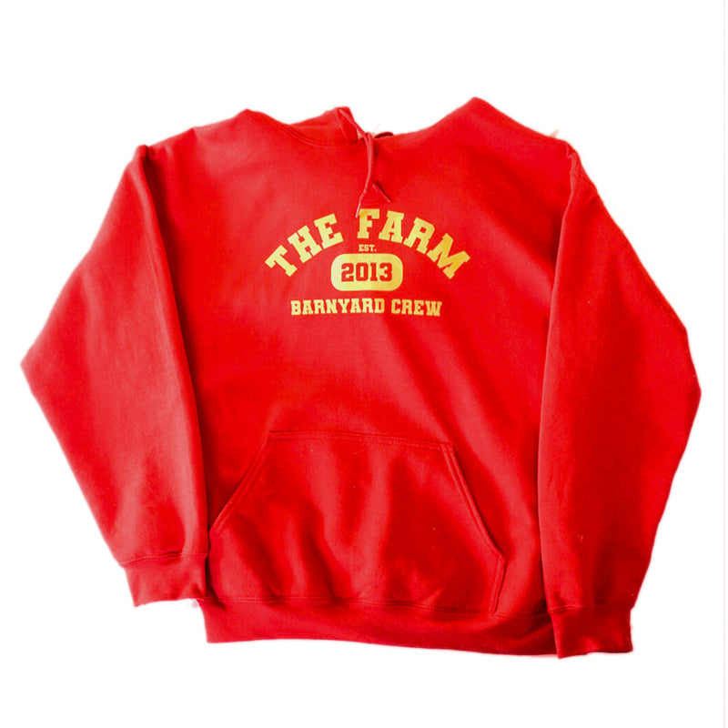 Scooter Farm College Hoodie Red
