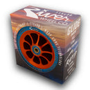 River Wheel Co – “Fireset” Rapid 115 x 30 (naranja sobre azul)