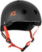 S1 Lifer Helmet Black Matte With Orange Straps