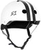 S1 Lifer Helmet White Gloss With Black Stripes