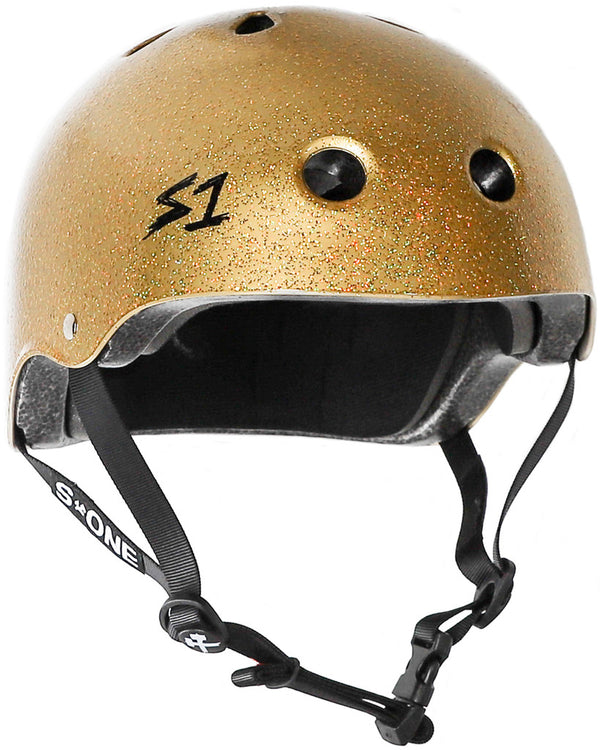 S1 Lifer Helmet Gold Gloss Glitter